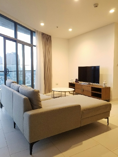 Aparment at 59 Ngo Tat To street, 21 ward, Binh Thanh district, HCM City 
2 bedrooms for rent with nice decor, full furnished. Air conditioning system is fully equipment.

=> Large area for 2 beds: 110 sqms.

=> Good price: 1500$